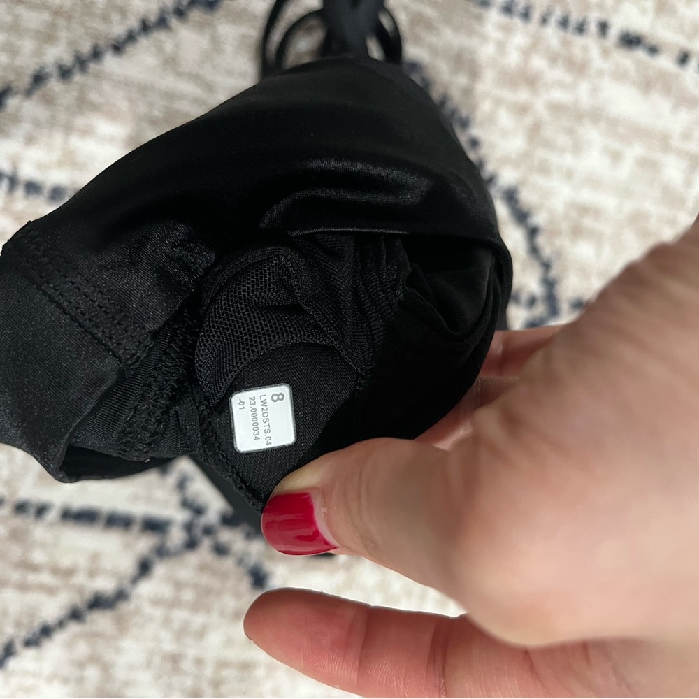 Lululemon Shine Energy Longline Black Sports Bra - Picture 3 of 3